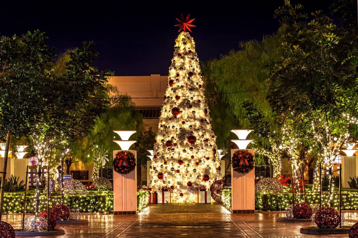 Tree Lighting Union Station Los Angeles South Patio Holiday